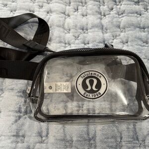 lululemon athletica Black Transparent Belt Bag great for game day